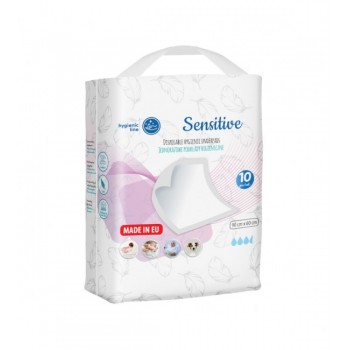 Vienreizējie paliktņi SENSITIVE 90x60 cm (10 gab.) AKUKU A0501