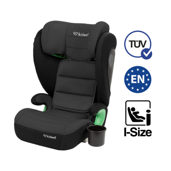 Autosēdeklis WESTON grey/black I-SIZE 100-150 cm Kidwell [Akcija]