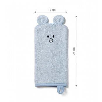 Dūrainis (cimdiņš) mazgāšanai BAMBOO BabyOno 787/02 blue Dūrainis (cimdiņš) mazgāšanai BAMBOO BabyOno 787/02 blue