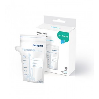 Maisiņi mātes piena glabāšanai un sasaldēšanai 30x180 ml BabyOno 1084 Maisiņi mātes piena glabāšanai un sasaldēšanai 30x180 ml BabyOno 1084