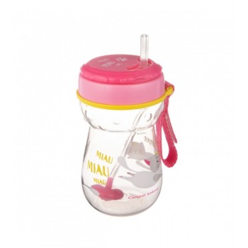 Sporta pudele ar svērteni un salmiņu Canpol 56/521