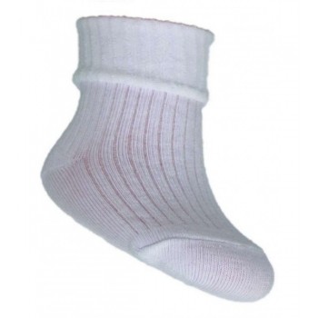 Zeķes ar atloku BALTAS 0-3 mēn. SKA-0009 Zeķes ar atloku BALTAS 0-3 mēn. SKA-0009