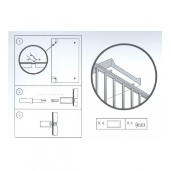 Pārtinamais dēlis OWL white 50x70 cm TegaBaby SO-009 [A]