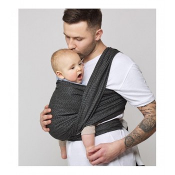 Lakats-slings BE CLOSE Zaffiro beige leaves CH-032 WOMAR [A]