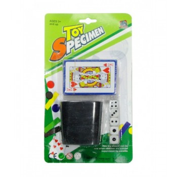 Spēļu kartes+kauliņi G5807 Spēļu kartes+kauliņi G5807