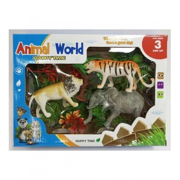 Trīs zvēriņi+augāji 26x18x5 cm GE009189 Trīs zvēriņi+augāji 26x18x5 cm GE009189