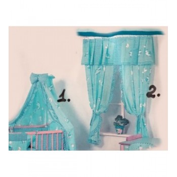 Gultas veļas komplekts (4 el.)+loga aizkariņi Kolorino M-020 (Kolorino)-izpārdošana