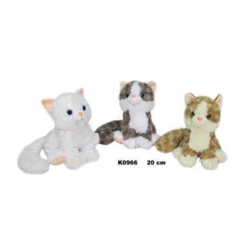 Kaķītis 20 cm ar skaņu (ņaud) Sandy K0966