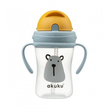 Krūze ar salokāmo salmiņu AKUKU A0203 Krūze ar salokāmo salmiņu AKUKU A0203