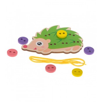 Koka ezītis-pogu piešūšana 5697 Koka ezītis-pogu piešūšana 5697