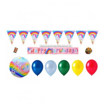Dekors "Happy Birthday-UNICORN" KIK-5826-izpārdošana