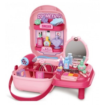 Tualetes galdiņš ar aksesuāriem koferī KX6389 [A]