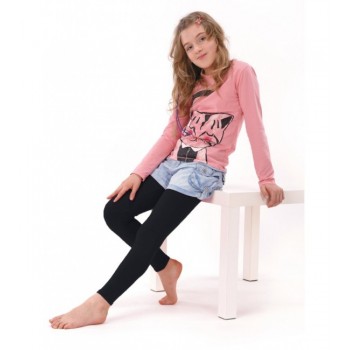Legingi BLACK 122-128 cm ULD-0006 Yoclub Legingi BLACK 122-128 cm ULD-0006 Yoclub
