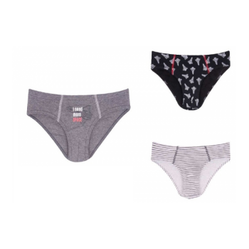 Zēnu apakšbikses 3 gab. 122-128 cm MC-19C Zēnu apakšbikses 3 gab. 122-128 cm MC-19C