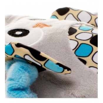Plīša spirāle OWLS blue 4BABY OB07 Play&Edu Plīša spirāle OWLS blue 4BABY OB07 Play&Edu