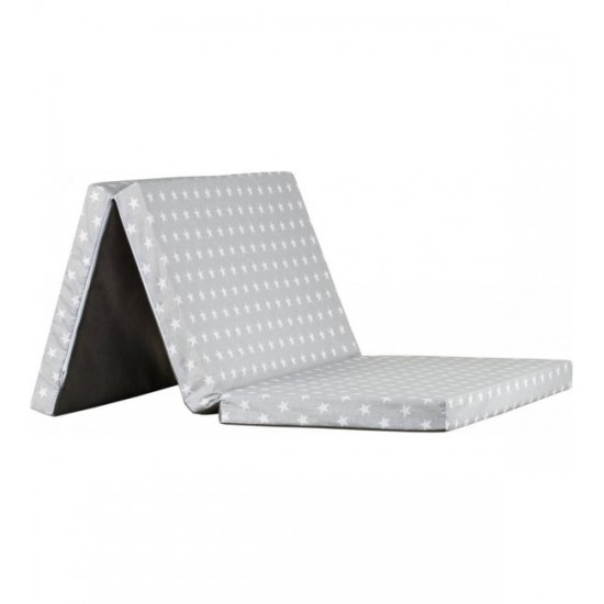 Saliekams matracis 120x60 cm GREY STARS (299) Saliekams matracis 120x60 cm GREY STARS (299)
