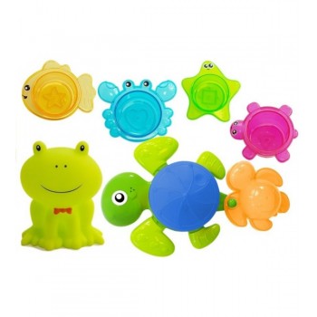 Rotaļlieta vannai:bruņurupucis un jūras būtnes 84235 Rotaļlieta vannai:bruņurupucis un jūras būtnes 84235