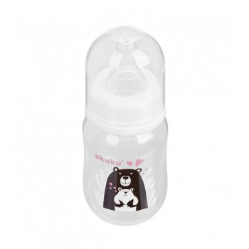 Klasiskā pudele 125 ml AKUKU A0004 black bear Klasiskā pudele 125 ml AKUKU A0004 black bear