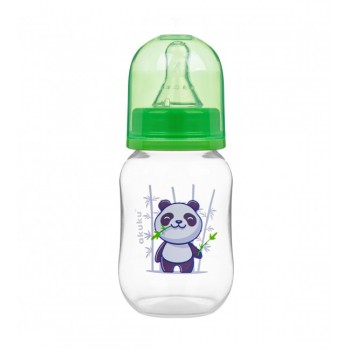 Klasiskā pudele 125 ml AKUKU A0104 green panda Klasiskā pudele 125 ml AKUKU A0104 green panda