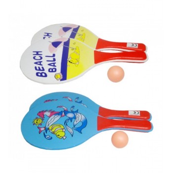 Raketes ar bumbiņu BEACH BALL Q6395 Raketes ar bumbiņu BEACH BALL Q6395