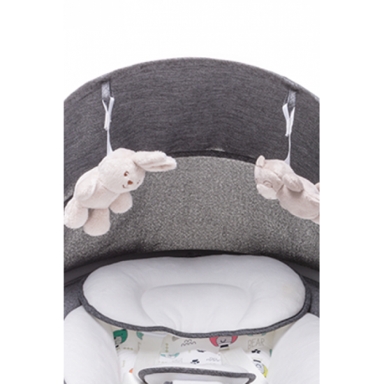 Šūpoles ROCKN RELAX XXIII grey 4baby [Akcija]