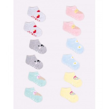 Zeķes SNEAKERS (īsās) ar zīmējumu 20/22 GIRL SKS-0008