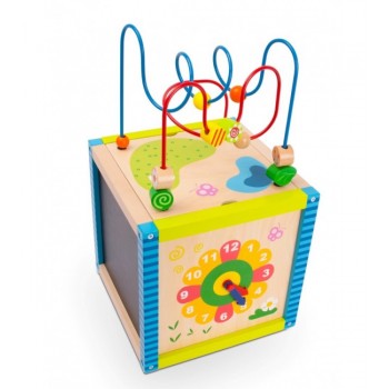 Attīstošais koka kubs-šķirotājs XL SunBaby E01.072.0.1 [A]