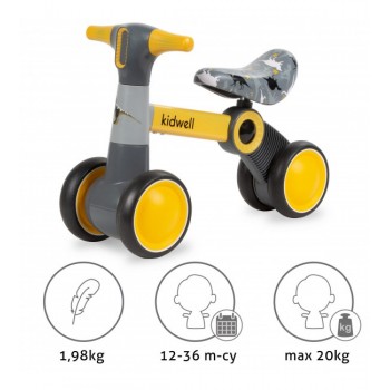 Mini-velosipēds PETITO Dino Kidwell [A]