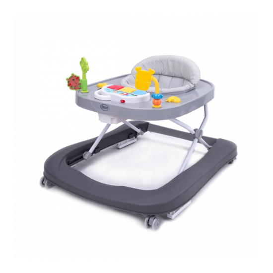 Staigulis WALK'N PUSH dark grey 4BABY Akcija Staigulis WALK'N PUSH dark grey 4BABY Akcija