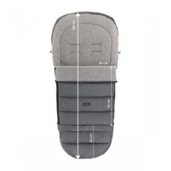 Guļammaiss iGROW 2.0 Wool Premium grey melange grey IGW-004 [A]