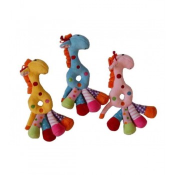 Plīša žirafīte ar grabuli Z2191 (Sun-Day) Plīša žirafīte ar grabuli Z2191 (Sun-Day)