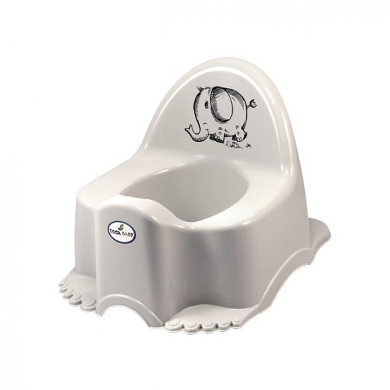 Podiņš muzikālais ECO ELEPHANT grey Tega Baby PO-057-162 Podiņš muzikālais ECO ELEPHANT grey Tega Baby PO-057-162