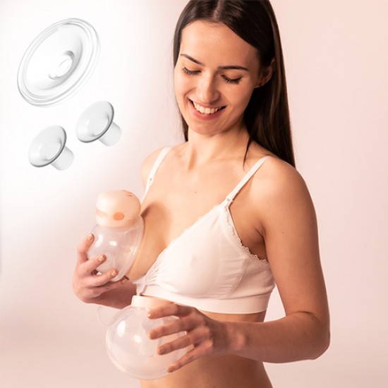 Piena atsūcējs TWINNY double hands free BabyOno 1002 [Akcija]