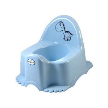 Podiņš muzikālais ECO DINO light blue TegaBaby PO-056-135 Podiņš muzikālais ECO DINO light blue TegaBaby PO-056-135